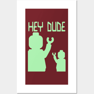 Minifig Hey Dude Posters and Art
